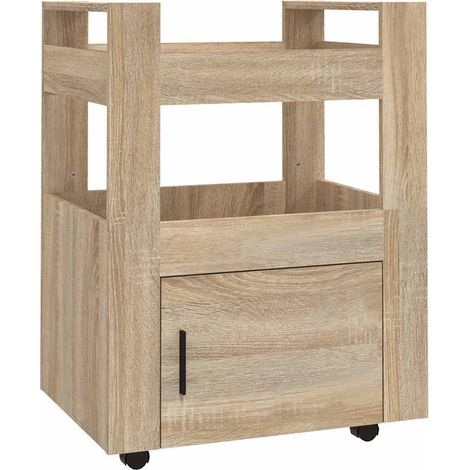 Maison Exclusive - Carrito de cocina madera contrachapada color r (1/5)