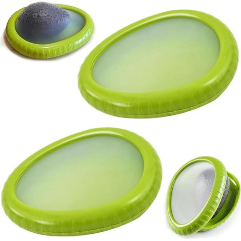 2 Stück Avocado-Frischhaltebox, Obst Aufbewahrung mit Deckel 14 x 10,5 x 2,5CM, Behälter für die Aufbewahrung von Avocados, Frisch und Sicher Aufbewahren, zur Lagerung von Obst Gemüse (1/5)