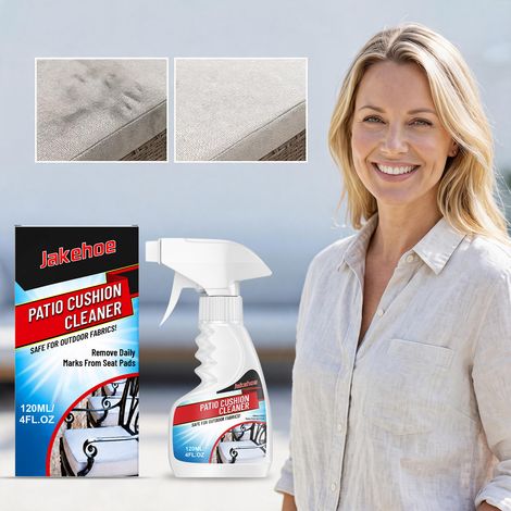 Outdoor-Kissenreiniger, sanfter Fleckenentferner, schützt Textilien, geeignet für die tägliche Pflege und Reinigung von Terrassenstuhlkissen – 120 ml -- BIEMMEDUE (1/5)