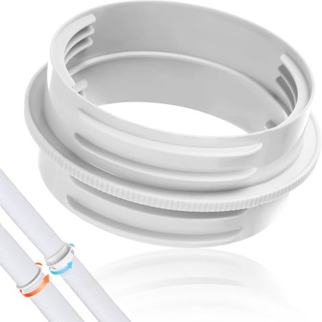 Adaptateur de Tuyau d'Évacuation, Rond Raccord de Tuyau d'Échappement de Climatisation Mobile, 130 mm Intérieur/150 mm Extérieur, Facile Remplacer et Installer, pour Différents Modèles (1/5)