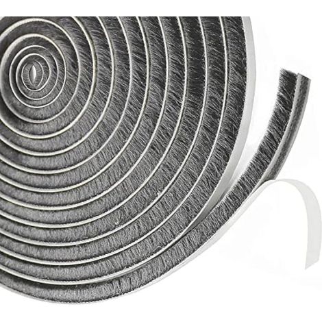 Joint brosse pour porte coulissante, 9 mm (l) x 23 mm (p) x 6 m (l) Joint de fenêtre pour porte à isolation phonique, volet isolant (1/5)
