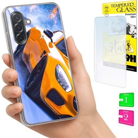 Custodia per Samsung Galaxy A36 / A56, cover fotografica, cover posteriore + vetro 9H (1/5)