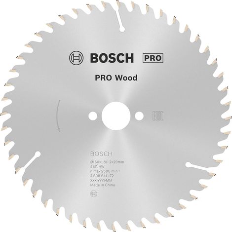 Lame de scie circulaire Bosch Optiline Wood 160x1,8x20 48Z - 2608641172 (1/10)