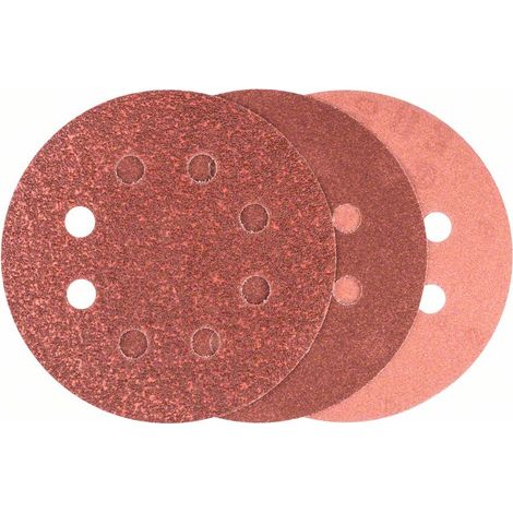 BOSCH 2609256A21 6tlg. Schleifblatt-Set für Exzenterschleifer 115 mm (1/3)