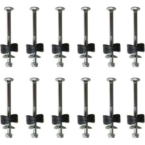 Lot de 12 entretoises de trampoline avec vis pour fixer le trampoline - Accessoires de rechange pour trampoline-- (1/5)