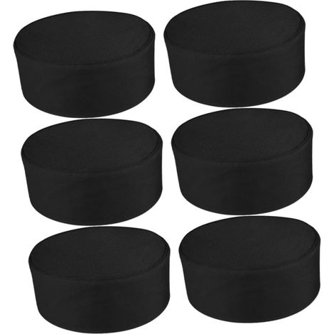 Lot de 6 toques de chef unisexes en maille aérée (1/5)