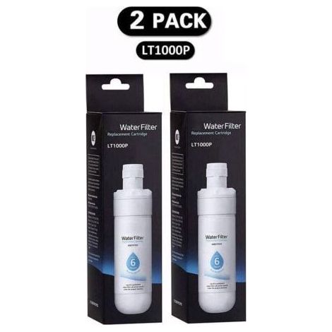 PA 2er-Pack LT1000P Kühlschrank-Wasserfilter – Entfernt Schwermetalle und Sedimente – Kompatibel mit Kühl-/Gefrierkombinationen mit französischen Türen und Side-by-Side-Kühlschränken (1/5)