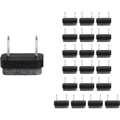 Patin Chaise a Clouer, Patins à vis en Feutre, 30 Pcs Clous Patins de Meuble, Patins Glisseurs Rond Tampon Chaise, Patins Meubles en Feutre Tampons