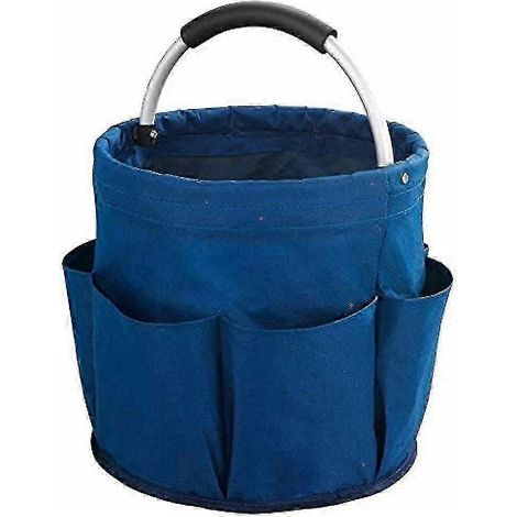 Chariot de nettoyage universel, centre de nettoyage, assistant multifonctionnel pour outils de jardin et autres outils, 1 compartiment principal et 6 poches extérieures (1/5)