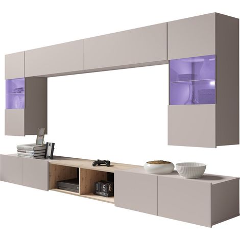 Conjunto de salón Tivdalu 144, Cachemira + Roble Artisan (1/5)