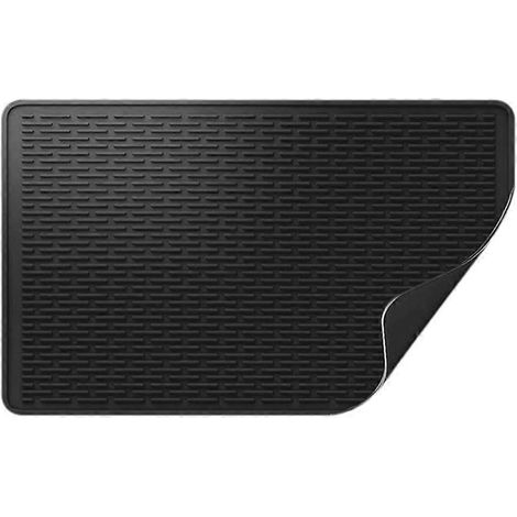 Verre Stove Protector tapis Protector Dish Drying tapis pour cuisine Range housses pour électrique Stove 71x 50 8cm noir (1/5)