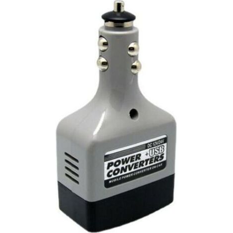 12V / 24V à 220v Adaptateur d'onduleur de puissance mobile de voiture USB Chargeur de convertisseur de puissance automatique de voiture utilisé pour tous les téléphones mobiles universels (1/4)
