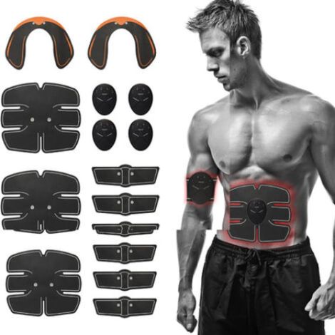 QttvbTna, stimulateur musculaire complexe EMS, 15 heures, noir