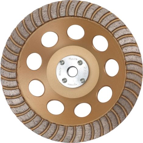 Piatto di levigatura diamantato a basse vibrazioni MAKITA B-49993 per lavori di finitura, per smerigliatrici Ø 125 e 230 mm