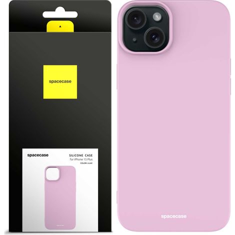 Coque en silicone Spacecase pour iPhone 15 Plus lilas (1/5)
