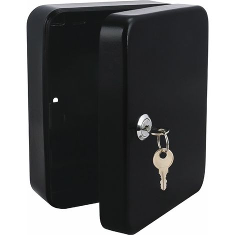 HOTECHE caja 20 llaves 20x16x8cm negra , Caja Metálica para 20 Llaves Hoteche Organiza y protege tus llaves de forma segura con esta caja metálica para 20 llaves, ideal tanto p