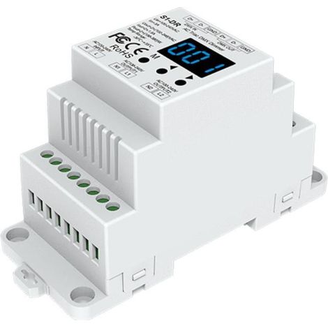 Regolatore TRIAC DMX RDM Decodificatore a 2 Canali per Binario DIN (1/3)