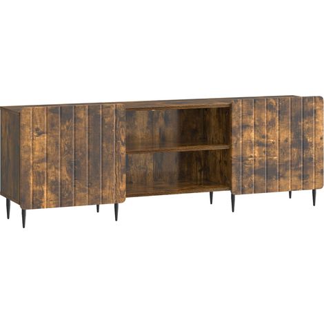 Mobile TV Rovere Fumo 150 x 31 x 52 cm Legno ingegnerizzato vidaXL