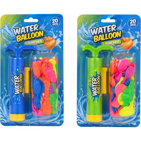Set mit 20 Wasserballons und Launcher, 13 x 21 cm