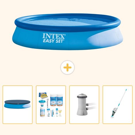 Intex Piscine Easy Set Ronde - 396x84 cm - 5-pièces SCB5 (1/5)