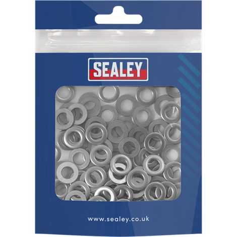 Sealey SSW6 Flat Washer Stainless Steel M6, DIN 125 - Pack of 100