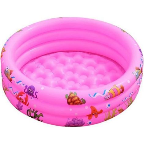 Piscine pour enfants, Piscine de jeu domestique, Piscine de pêche ronde gonflable, piscine de boule docéan-150cm-rose (1/4)