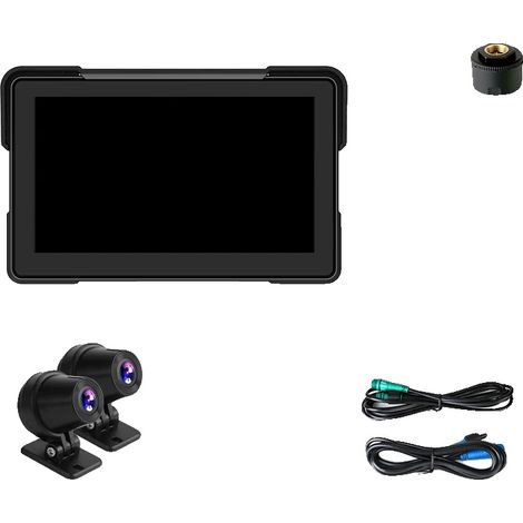 Display per moto, CarPlay wireless, connettività Bluetooth, telecamera da 7 pollici 1080p (1/2)