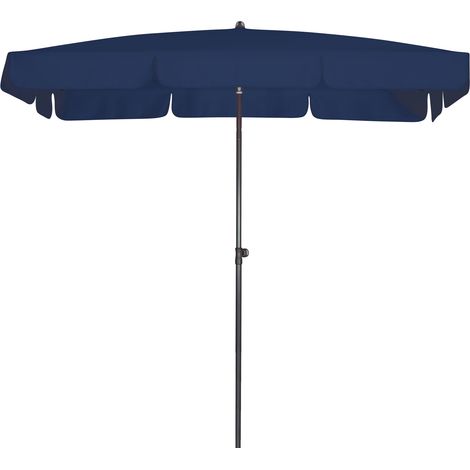 Doppler Sonnenschirm "Sunline Waterproof III 260 x 150", 2,60 x 1,50 m, dunkelblau, Bezug aus 100% Polyester, Gestell aus Stahl, 4,7 kg