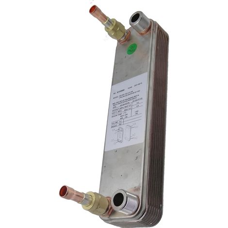 Échangeur de chaleur à plaques, Kits D'échangeur De Chaleur 6450kcal, Pompe À Chaleur, Compresseur Assorti For Chauffe-eau, Utilisé For Les Unités De Chauffage 24000BTU Ou 8KW Pour le chauffage au sol (1/5)