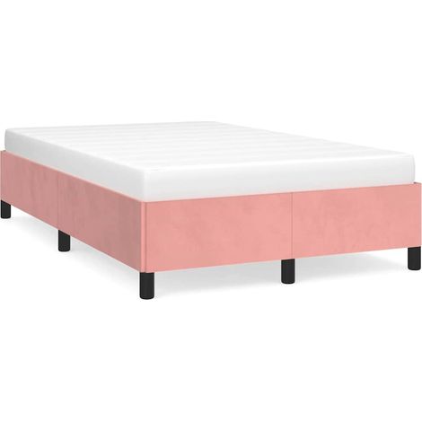 Maison Exclusive - Giroletto senza Materasso Rosa 120x190 cm Velluto (1/5)