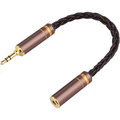 Câble audio symétrique HiFi, adaptateur casque 8 broches, jack AUX 3,5 mm mâle vers femelle A (1/5)