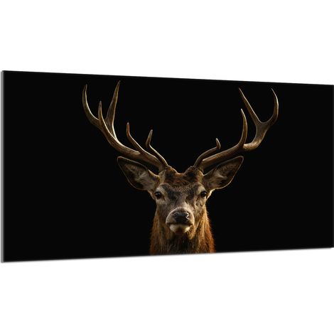 Glasschutzplatte für den Herd 90x52 Hirsch (1/5)