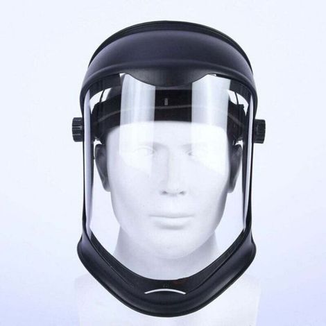 Visière de protection faciale - - Anti-buée - Polycarbonate - 30x27 cm - Protection intégrale (1/4)