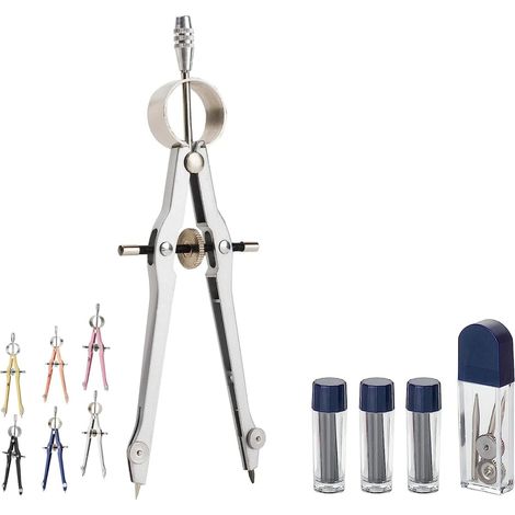 Professional compass for geometry, Additional plumb line, Metal compass, Compass, Compass drawing tool, Drawing compass, Drawing compass, Compass