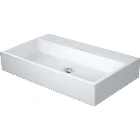 DURAVIT 23508000701 Lavabo Vero Air 800 mm sans plage de robinetterie, avec trou de trop-plein (1/3)