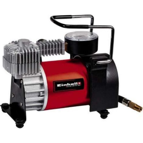 Compresor Aire 12V Einhell CC-AC 35/10: Inflado Rápido 35L/min, Conexión Encendedor