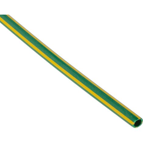 Gaine thermorétractable RS PRO, Dia. 2.4mm Vert rétreint 2:1, 1.2m ( Prix pour Sachet de 1 )
