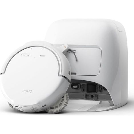Robot aspirateur et laveur 25 000 Pa – Station autonettoyante – Détection d’obstacles par drone – Autonomie 3h – Filtration HEPA – DJI (1/5)