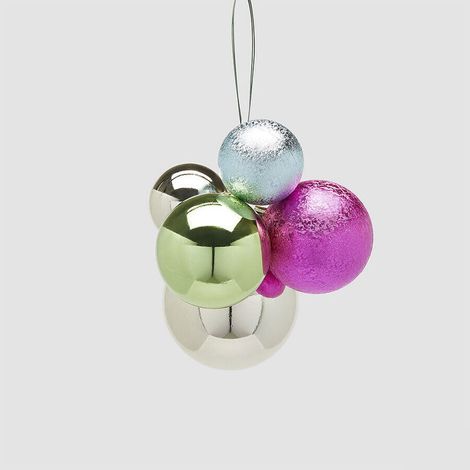 Addobbo Palline Grappolo Groovemix Multicolore 5pezzi EDG