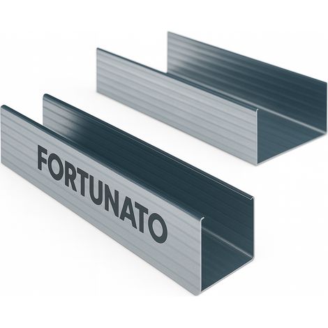 Montante c standard 2 m profilo preforato sp 0,6 mm fissaggio cartongesso 2 pz misure 47 x 49 x 50 mm - confezione 1