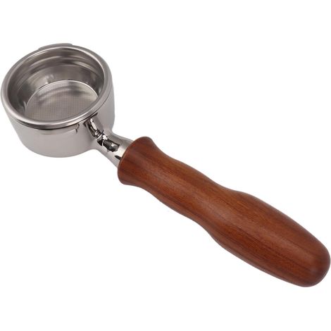 Porte-filtre sans fond de 58 mm avec 2 oreilles et manche en bois massif pour cafetières GAGGIA, BABY et CLASSIC D Red Acid Branch (1/5)