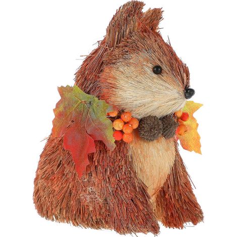 Animaux sauvages en bois, statues décoratives élégantes pour patio et salon (1/3)