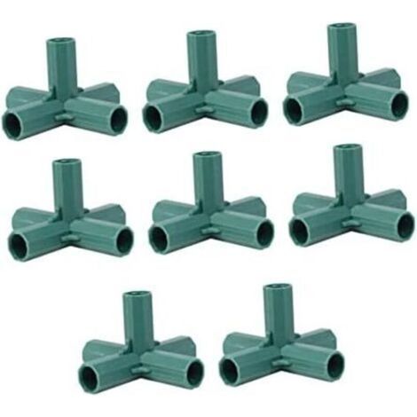 8 Pieces Drip Tube Connectors Garden Reinforcement Parts Tubular Part Garden Reinforcement Tube Bottom Bracket Parts Furniture Accessories Pillar Elbow Bracket (1/5)