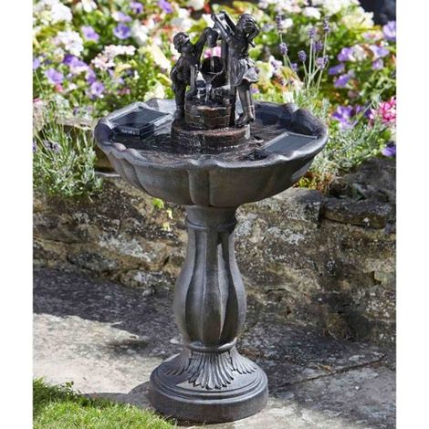 Smart Garden Solar Tipping Pail Garden Water Feature Fountain Bird Bath 1150110 (1/2)