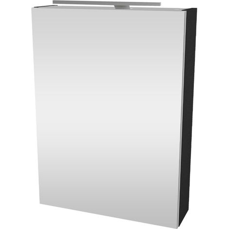 FACKELMANN SBC Spiegelschrank 50 Anthrazit - Linksanschlag (1/5)