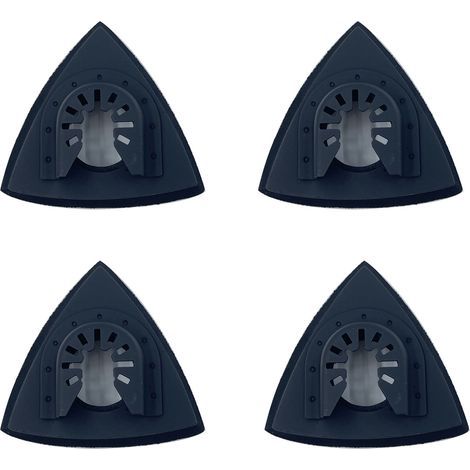 Disque de ponçage triangulaire de 80 mm, accessoires de ponçage pour le travail du bois, adapté au meulage et au polissage(4 articles) (1/5)