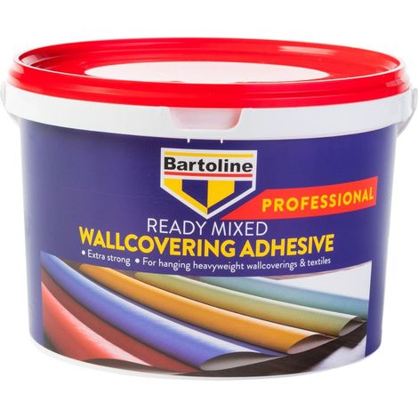 Colle à Papier Peint Prête à l'Emploi Extra Strong, 2,5 kg, pour Vinyle, Textiles, Toile de Jute et Carreaux de Polystyrène, Facile à Appliquer, Forte Adhérence, Finition Lisse (1/2)