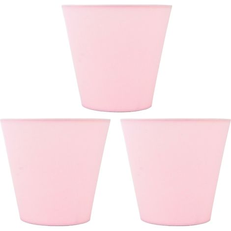 Abat-jour en tissu rose clair, lot de 3, type E14 à intervention, moderne, anti-poussière pour chambre et lampe de chevet (1/5)