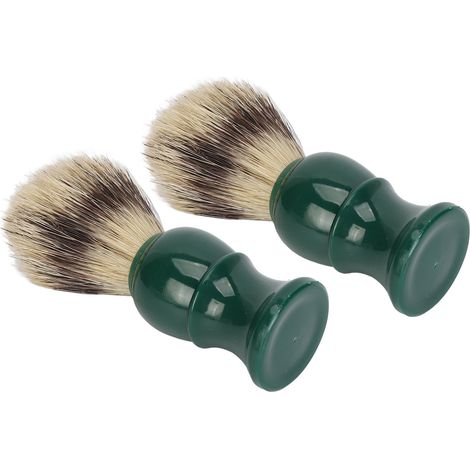 Lot de 2 brosses à barbe pour homme, nettoyantes et nettoyantes, avec manche en résine et poils doux. (1/5)