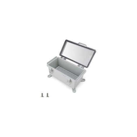 Scatola di protezione impermeabile IP66 per presa elettrica – Coperchio in ABS resistente agli urti – Installazione a parete con accessori inclusi – 210 x 110 x 90 mm (1/5)